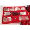 Image 2 : Boxed set of WMF Silco German made flatware including ten each of dinner knives, dinner forks, table