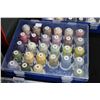 Image 1 : Twenty eight spools of Robison-Anton Super Strength Rayon thread for high speed embroidery, monogram