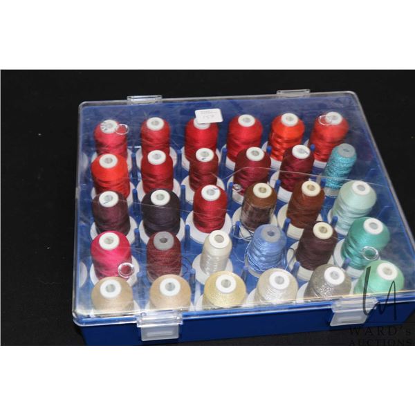 Thirty spools of Robison-Anton Super Strength Rayon thread for high speed embroidery, monogramming a