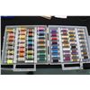 Image 1 : Sixty four spools of sewing thread including Gutermann and Sulky including metallics and varigated