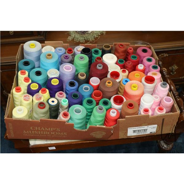 Large selection of sewing and serger thread