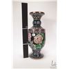 Image 2 : Floral motif cloisonne vase. 15" high