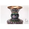 Image 6 : Floral motif cloisonne vase. 15" high