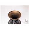 Image 7 : Floral motif cloisonne vase. 15" high