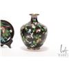 Image 5 : Three pieces of cloisonne including 7" floral and butterfly motif lidded ginger jar, etc