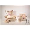 Image 1 : S. Fielding & Co. six pieces wash set including bowl, water jug, commode, pitcher, lidded soap dish 