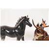Image 2 : Five assorted animal figurines including Russian moose, unidentified doe, and three Japanese pieces 