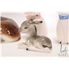 Image 4 : Five assorted animal figurines including Russian moose, unidentified doe, and three Japanese pieces 