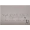 Image 1 : Four signed Waterford "Lismore" champagne/ Sherbet glasses