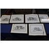 Image 1 : Six framed Architectural & Nouvelle Maison prints of vintage etchings, each overall dimensions inclu