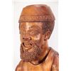 Image 6 : Hand carved wooden sculpture of a fisherman, 16" in height. Note: Not available for shipping. Local 