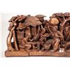 Image 2 : Hand made wooden carving of an African village, signed by Leo Nambala, 13" H X 27" L