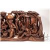 Image 3 : Hand made wooden carving of an African village, signed by Leo Nambala, 13" H X 27" L