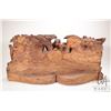 Image 7 : Hand made wooden carving of an African village, signed by Leo Nambala, 13" H X 27" L
