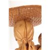 Image 8 : Hand made African wooden carving of a woman and child, no signature seen, 25" in height. Note: Not a