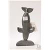 Image 1 : Inuit soapstone carved whale, signed by artist and with Eskimo Art label " George Arragutaninaq, San