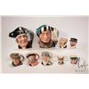 Image 1 : Selection of Royal Doulton character jugs including large Long John Silver D6335, The Falconer D6533