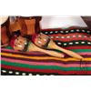 Image 4 : Vintage flat-back mandolin, a small pair of bongo drums, maracas and a woven colourful throw