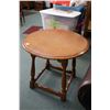 Image 1 : Vilas maple occasional table, 22" H X 24" in diameter