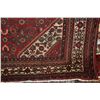 Image 2 : 100% hand made Iranian carpet "Hamdan" with center medallion, floral design, red background and high