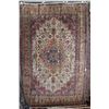 Image 1 : 100% hand made Iranian carpet "Tabriz' with center medallion, overall floral design and highlights o