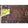 Image 3 : 100% hand made Iranian carpet "Tabriz' with center medallion, overall floral design and highlights o