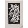 Image 2 : Gregory Swain, framed lino cut , titled "Three Kings" pencil signed artist proof, overall dimensions