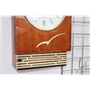 Image 2 : Mid century modern Russian made chiming wall clock, working at time of cataloguing. Note: Not availa