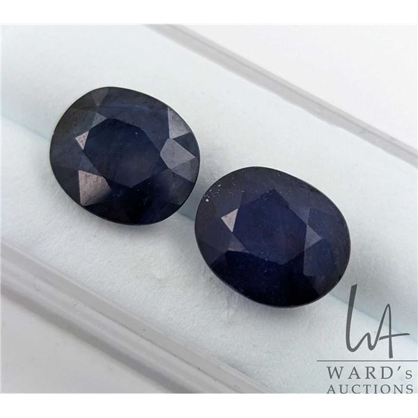 8.29 ct Certified Med Blue Sapphire gemstone, Certificate provided by consignor