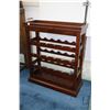 Image 1 : Bombay Company floor standing four row, twenty four bottle wine rack with removable tray, 32" in hei