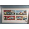 Image 2 : Two framed prints of British Columbia salmon tin labels titled "British Columbia Collection Series #