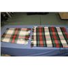 Image 1 : Two wool blankets including Holt Renfrew 35" X 48" and Horner 62" X 50"