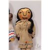 Image 3 : Two vintage dolls including Hudson's Bay 14" Inuit doll "Koweenka" and a Indigenous handmade 12" dol