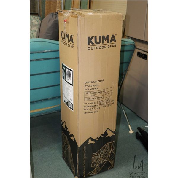 Quality Kuma Lazy Bear chair with storage bag, new in box