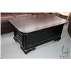 Image 1 : Heavy modern coffee table with drawer on each end 22" H X 48" X 30"