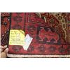 Image 3 : 100% hand made Iranian carpet "Lori" with triple medallion, red background and highlights of cream, 