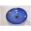 Image 2 : Galaxy motif art glass bowl signed "Cheryl Takac". 13" diameter