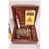 Image 3 : Modern cigar humidor and selection of cigars including Cohiba, Monte Cristo, etc
