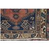 Image 2 : 100% hand made Iranian carpet "Zanjan" with center medallion, red background and highlights of blue,