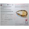Image 3 : 18.4 ct Certified Imperial Topaz gemstone, Certificate provided by consignor