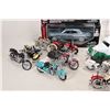 Image 2 : Seven 1:24th scale die cast models including three boxed and nine die cast motorcycles