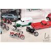 Image 3 : Seven 1:24th scale die cast models including three boxed and nine die cast motorcycles