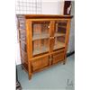 Image 1 : Antique Canadian two door and two glazed door cabinet, 52" H X 47" W X 20" D