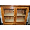 Image 2 : Antique Canadian two door and two glazed door cabinet, 52" H X 47" W X 20" D