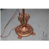 Image 5 : Antique bridge lamp with cast base and topper, fitted with newer shade. Note: Not available for ship