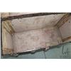 Image 5 : Primitive antique steamer trunk in well used condition 24" H X 41" W X 18" D