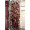 Image 1 : 100% hand made Iranian wool carpet runner "Saveh" with multiple medallions and geometric design, hig