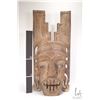 Image 2 : Hand carved wooden mask 25" high. Note: Not available for shipping. Local pickup only