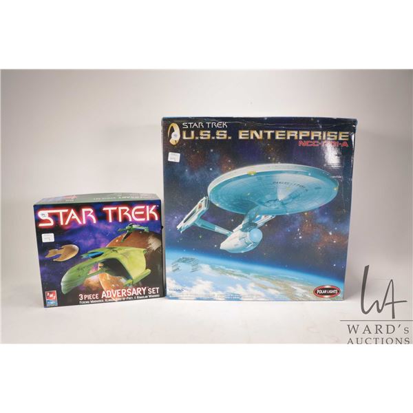 AMT Star Trek three piece Adversary set: Ferengi Marauder, Klingon Bird of Prey and Romulan War Bird