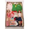 Image 1 : Two vintage Barbie dolls including Skipper and Skooter plus a selection of tagged Skipper outfits et